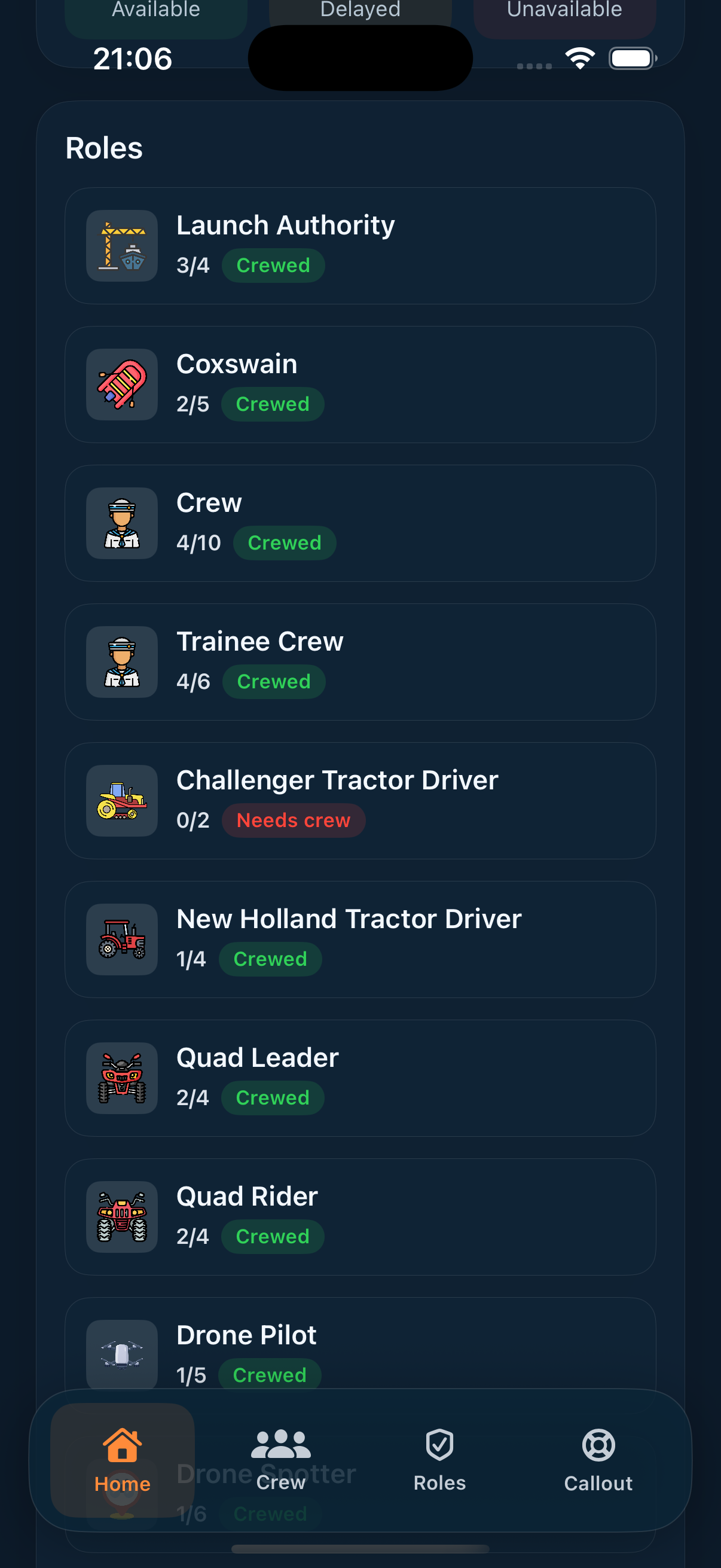 SAResponder App - Roles Management